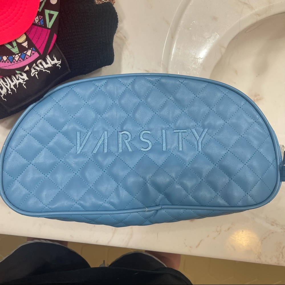 Varsity cheer shoe bag blue